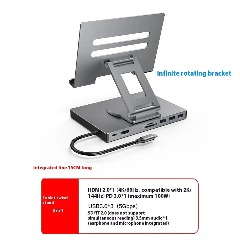 Flat Rotating Bracket Type-c Extension Converter - Bellarte Enchanté Flat Rotating Bracket Type-c Extension Converter